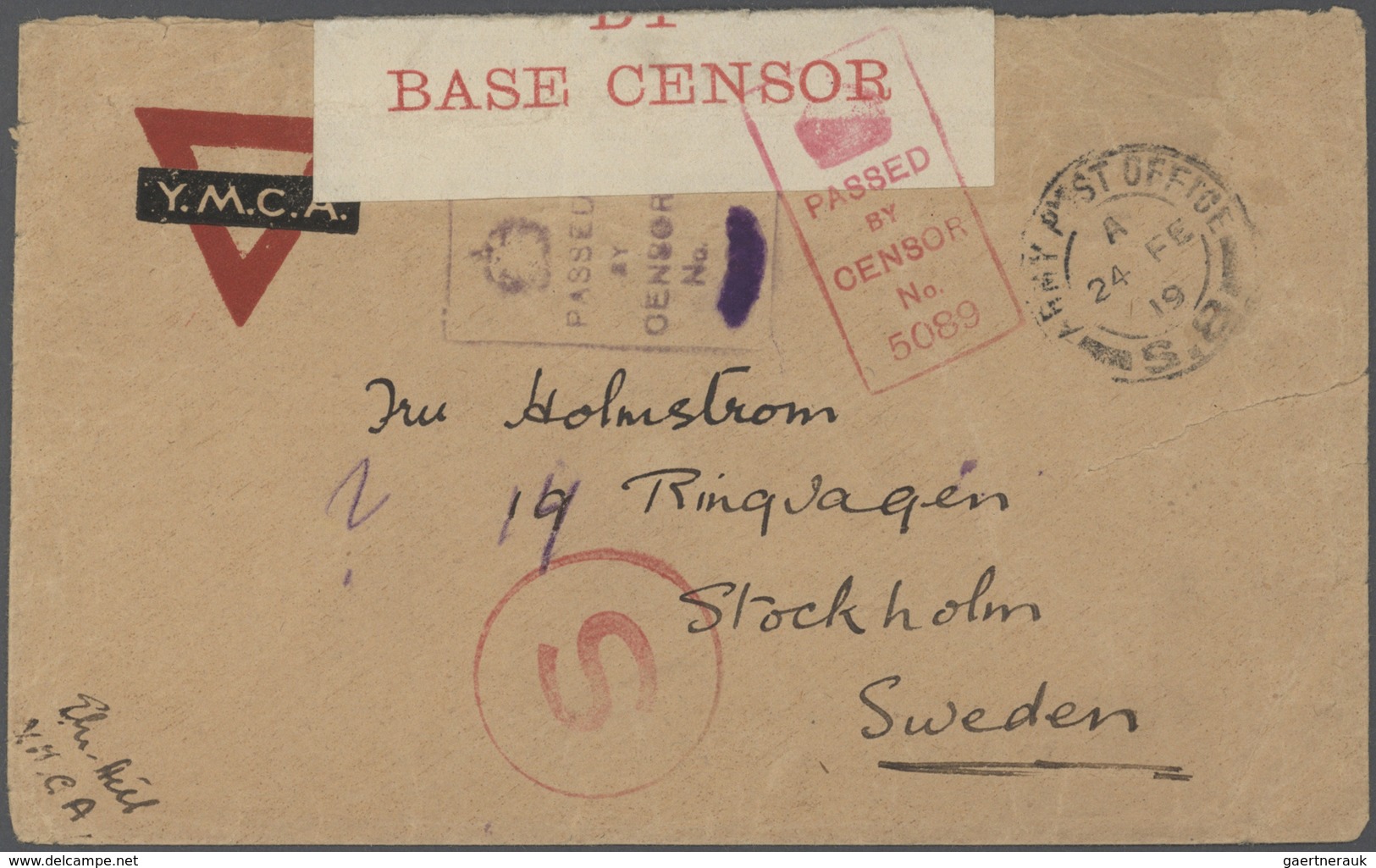 27966 Schweden: 1850/1960 (ca) ungefähr 460 Belege - größtenteils Bedarf, viele Briefe, Formulare, ... ab