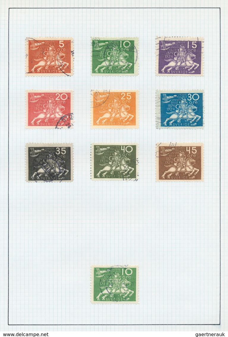 27969 Schweden: 1855/1972, Used Collection On Album Pages From Classic Issues, Showing Some Specialisation - Neufs