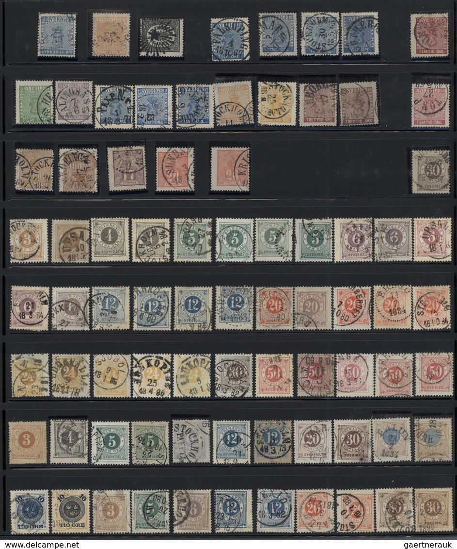 27972 Schweden: 1855/1954, Comprehensive Collection With Strength In The Classic And Semi-classic Period, - Neufs