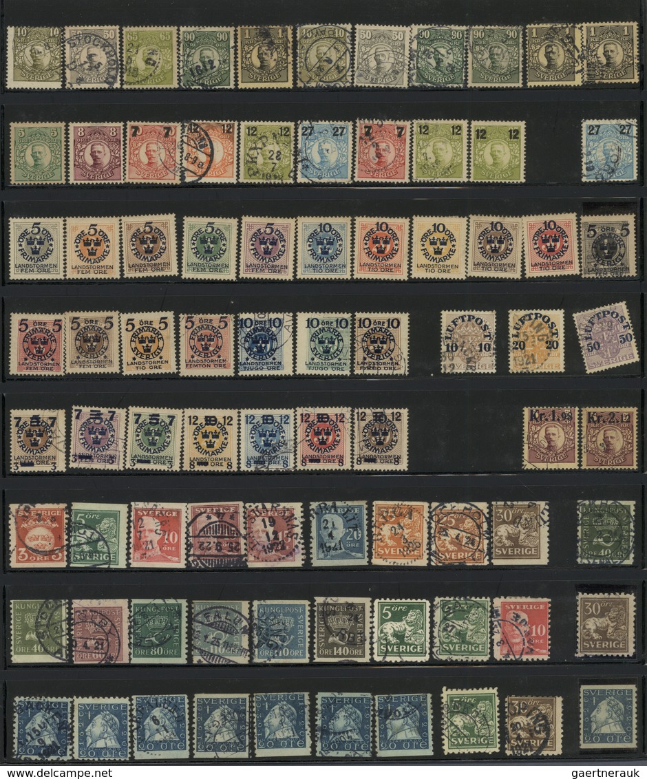 27972 Schweden: 1855/1954, Comprehensive Collection With Strength In The Classic And Semi-classic Period, - Neufs