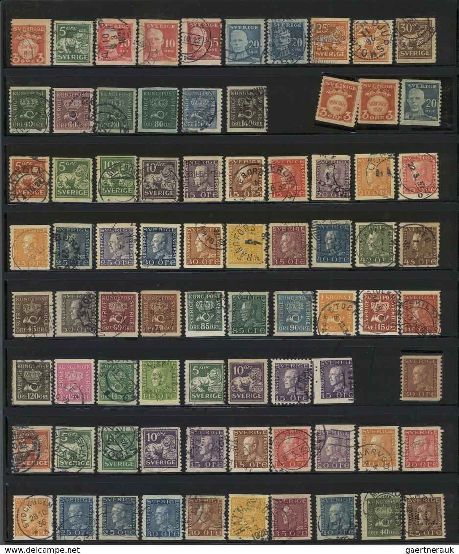 27972 Schweden: 1855/1954, comprehensive collection with strength in the classic and semi-classic period,