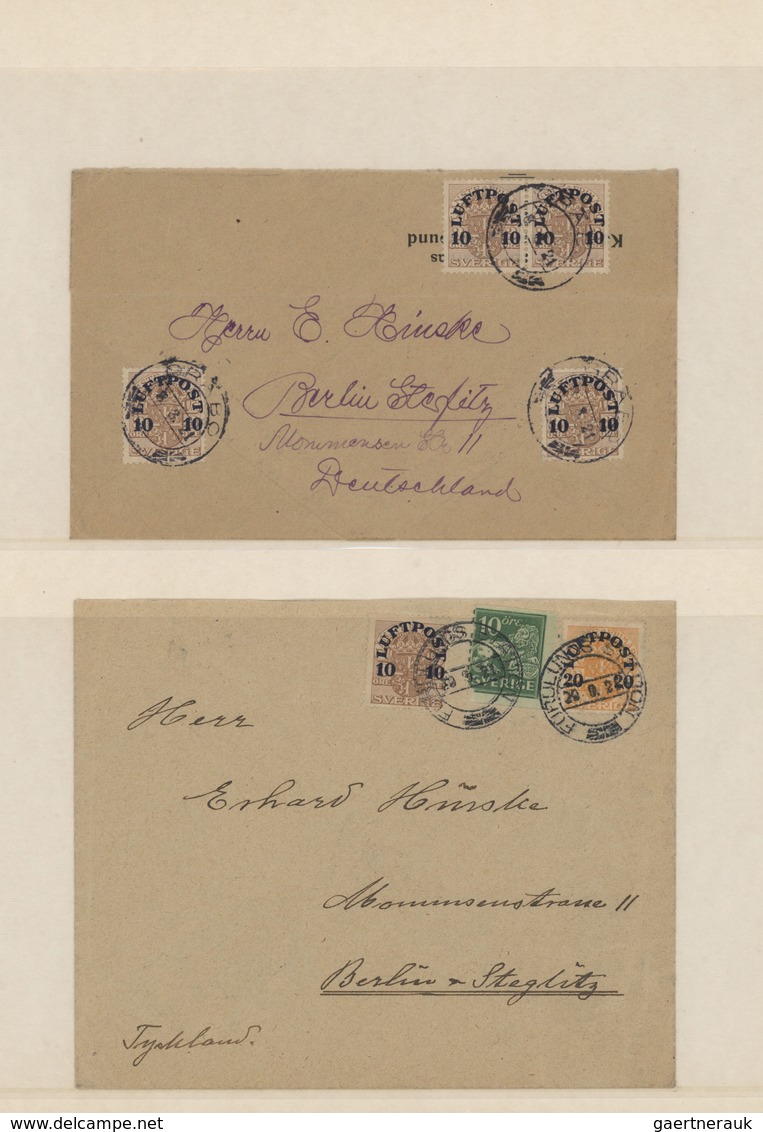 27977 Schweden: 1858/1998, Used Colllection/accumulation In Three Schaubek Albums, Well Sorted From Ancien - Ungebraucht