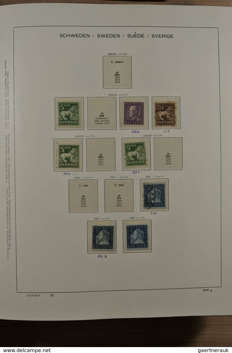27978 Schweden: 1858-1988. Nicely Filled, Mostly MNH (but Also Some Mint Hinged And Used Material) Collect - Neufs