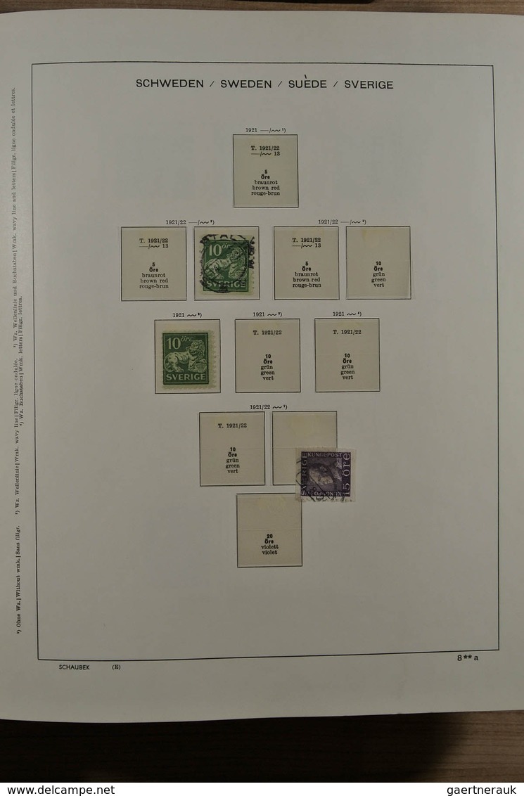 27978 Schweden: 1858-1988. Nicely filled, mostly MNH (but also some mint hinged and used material) collect