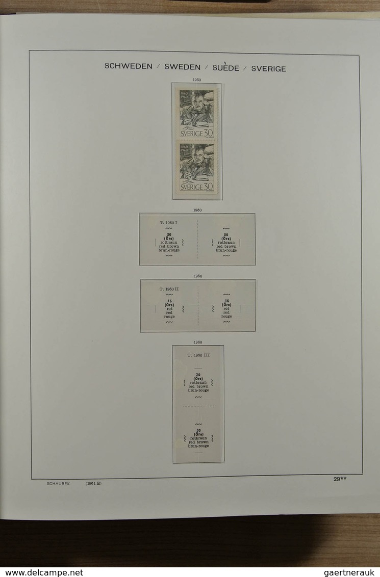 27978 Schweden: 1858-1988. Nicely filled, mostly MNH (but also some mint hinged and used material) collect