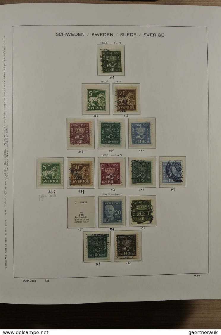 27978 Schweden: 1858-1988. Nicely filled, mostly MNH (but also some mint hinged and used material) collect