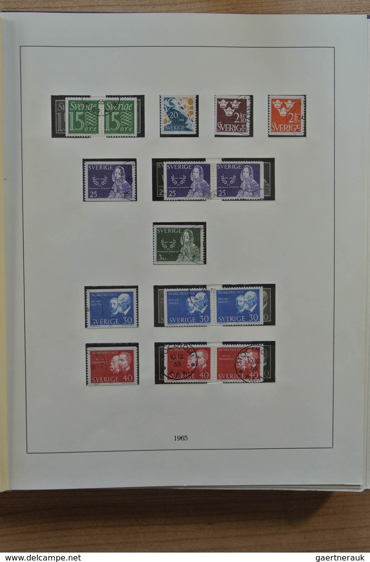 27994 Schweden: 1964-1974. Double (MNH and used) collection Sweden 1964-1974 in Lindner album.