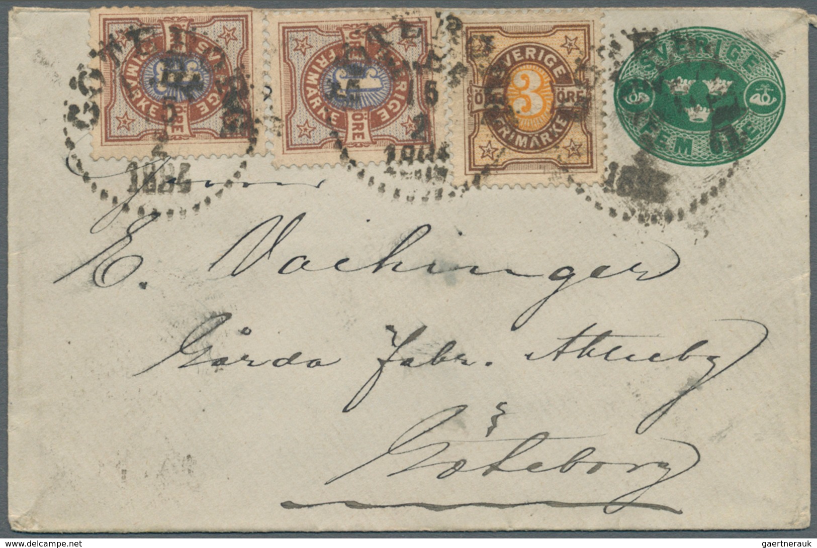 28003 Schweden - Ganzsachen: 1880/1960 (ca): 220 Used Postal Stationery - E.g. Post Cards (a Few With Addi - Entiers Postaux