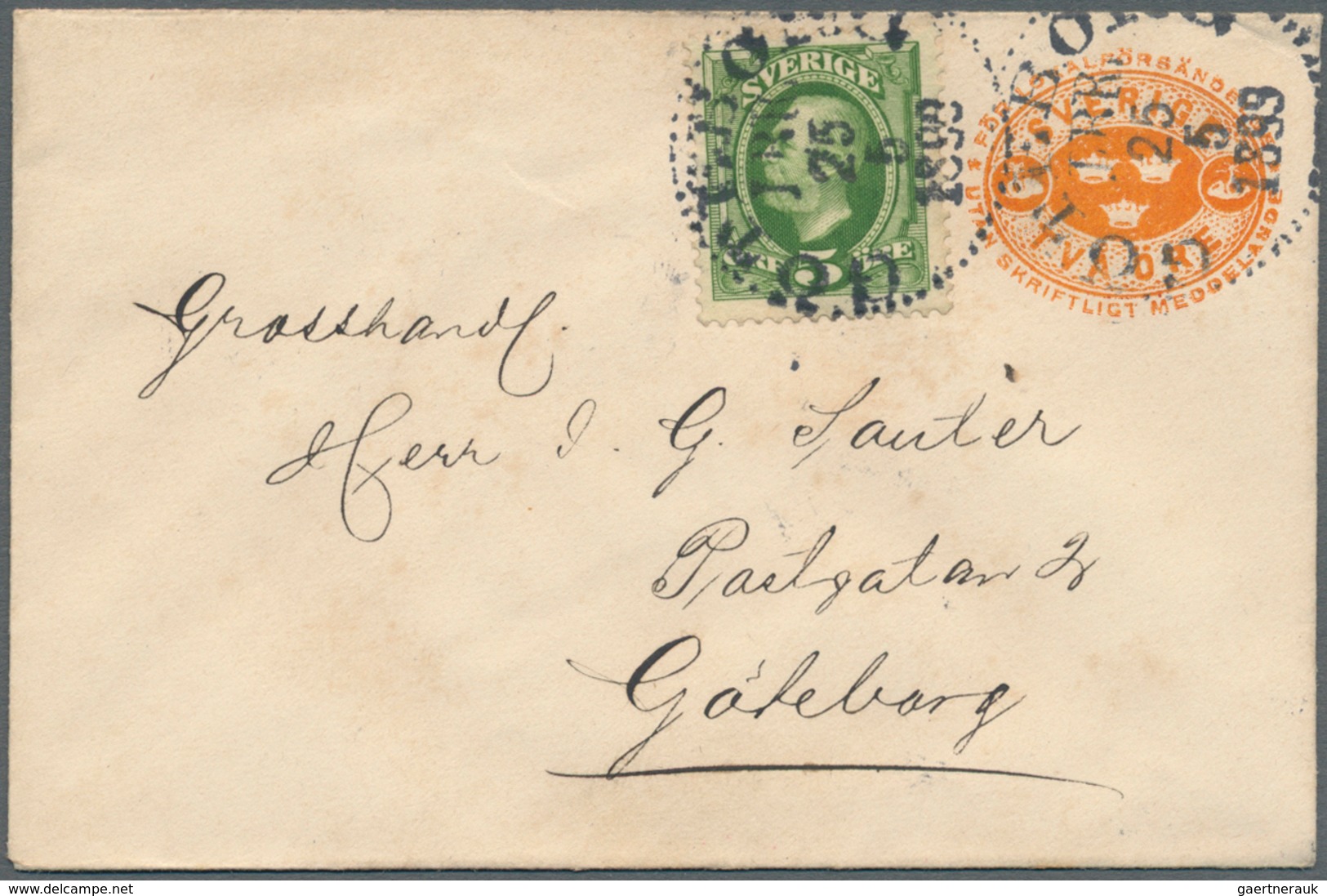 28003 Schweden - Ganzsachen: 1880/1960 (ca): 220 used postal stationery - e.g. post cards (a few with addi