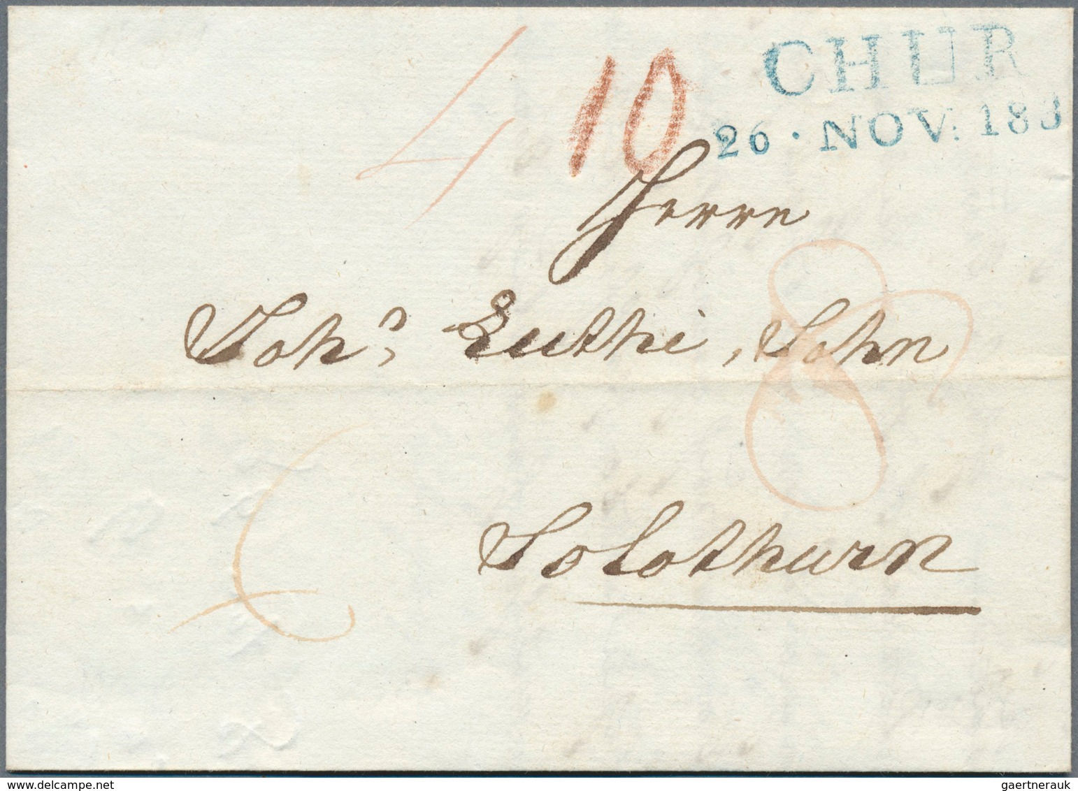 28011 Schweiz: 1839-1900: Lot Mit 36 Briefen Und Karten, Dabei 4 Vorphilabriefe, Sonst Meist Mit Einfachen - Neufs