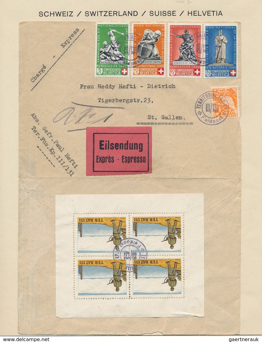 28016 Schweiz: 1845/1956, Gut Ausgebaute Gestempelte Sammlung Ab Altschweiz, Bis Auf Bl. 15 Ohne Blöcke Ge - Neufs