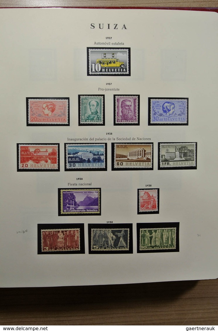 28020 Schweiz: 1850-1983. Well Filled, MNH, Mint Hinged And Used Collection Switzerland 1850-1983 In Philo - Neufs