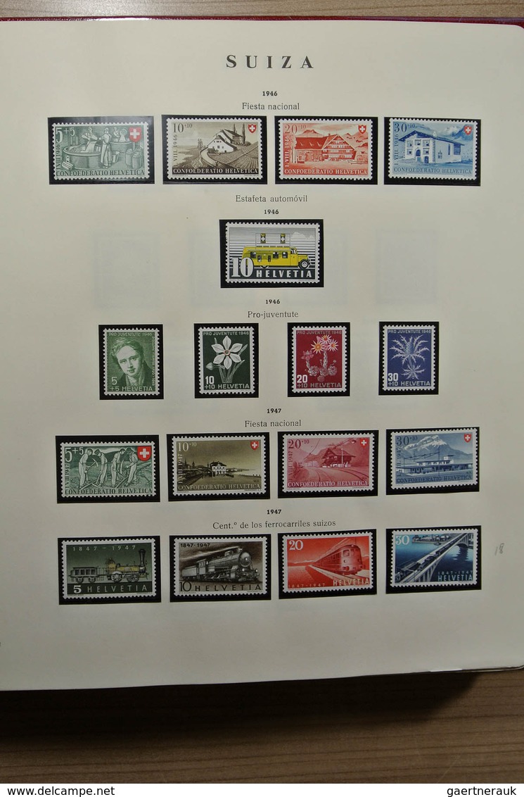 28020 Schweiz: 1850-1983. Well filled, MNH, mint hinged and used collection Switzerland 1850-1983 in Philo