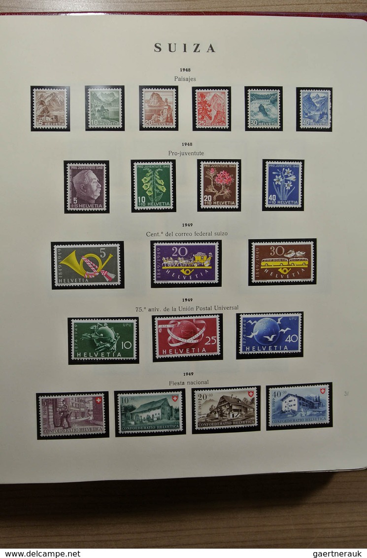 28020 Schweiz: 1850-1983. Well filled, MNH, mint hinged and used collection Switzerland 1850-1983 in Philo