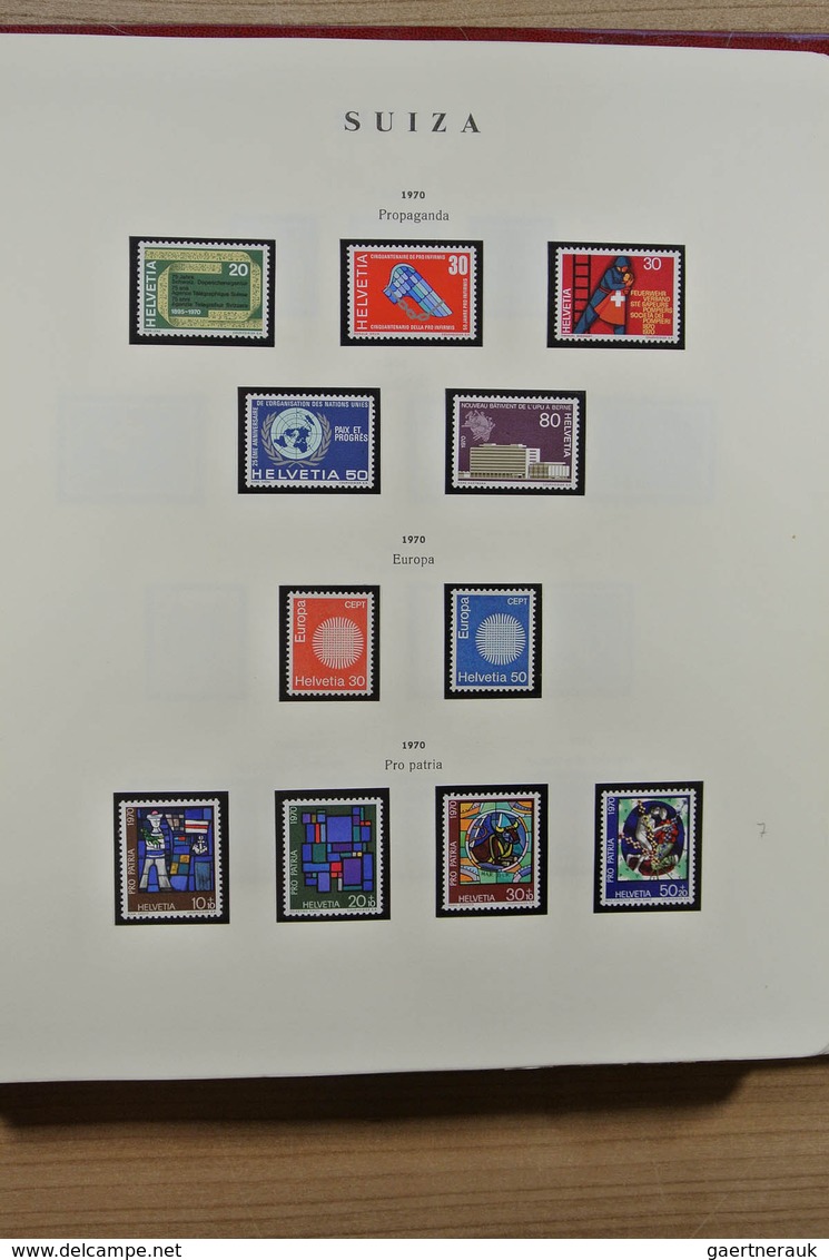 28020 Schweiz: 1850-1983. Well filled, MNH, mint hinged and used collection Switzerland 1850-1983 in Philo