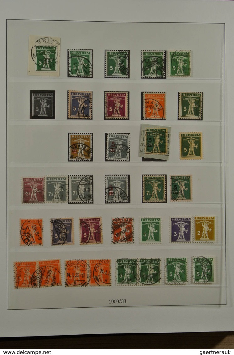 28023 Schweiz: 1850-1968. Nicely Filled, Partly Double, MNH, Mint Hinged And Used Collection Switzerland 1 - Neufs