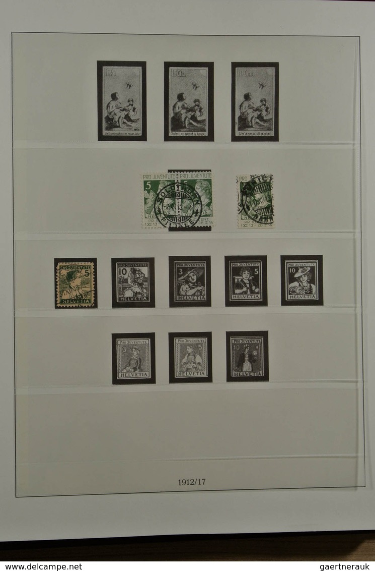 28023 Schweiz: 1850-1968. Nicely filled, partly double, MNH, mint hinged and used collection Switzerland 1