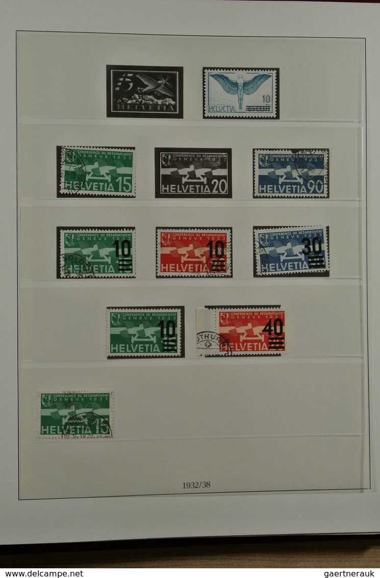 28023 Schweiz: 1850-1968. Nicely filled, partly double, MNH, mint hinged and used collection Switzerland 1
