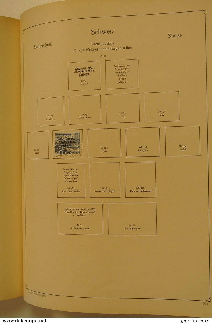 28030 Schweiz: 1851/1970: gestempelte Schweiz Sammlung im KABE Album. Gut gefüllt auch im Klassik-Teil, sp