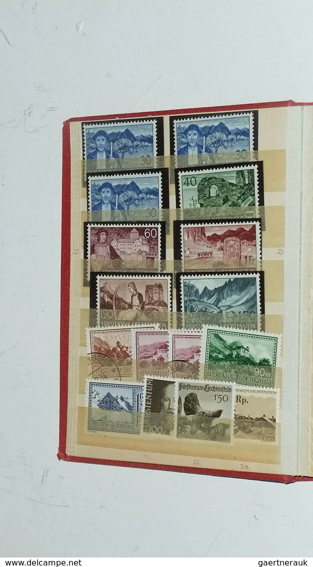 28063 Schweiz: Ca. 1907-1963. Box With Various Material Of Switzerland In Albums, Stockbooks, Glassines, C - Neufs