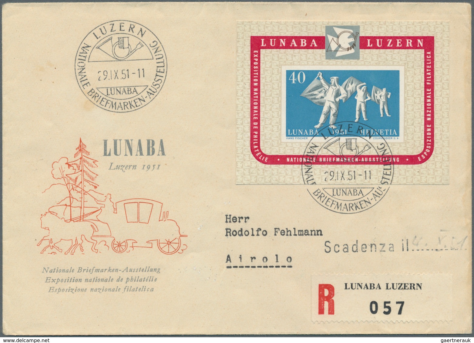 28080 Schweiz: 1912-1962 (meist): Umfangreiche Kollektion von rund 230 Briefen, Postkarten und FDCs, dabei