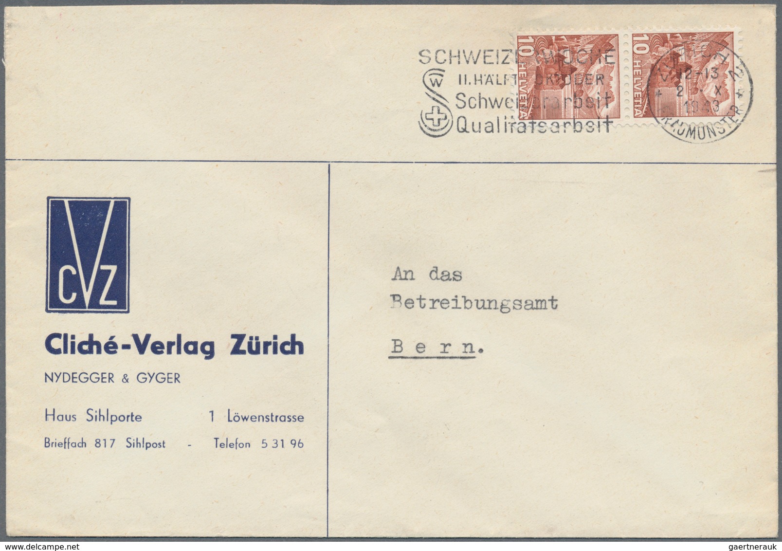 28083 Schweiz: 1920/2000 (ca.), Vielseitiger Bestand Von Geschätzt Ca. 1.000 (meist Bedarfs-)Briefen Und K - Neufs