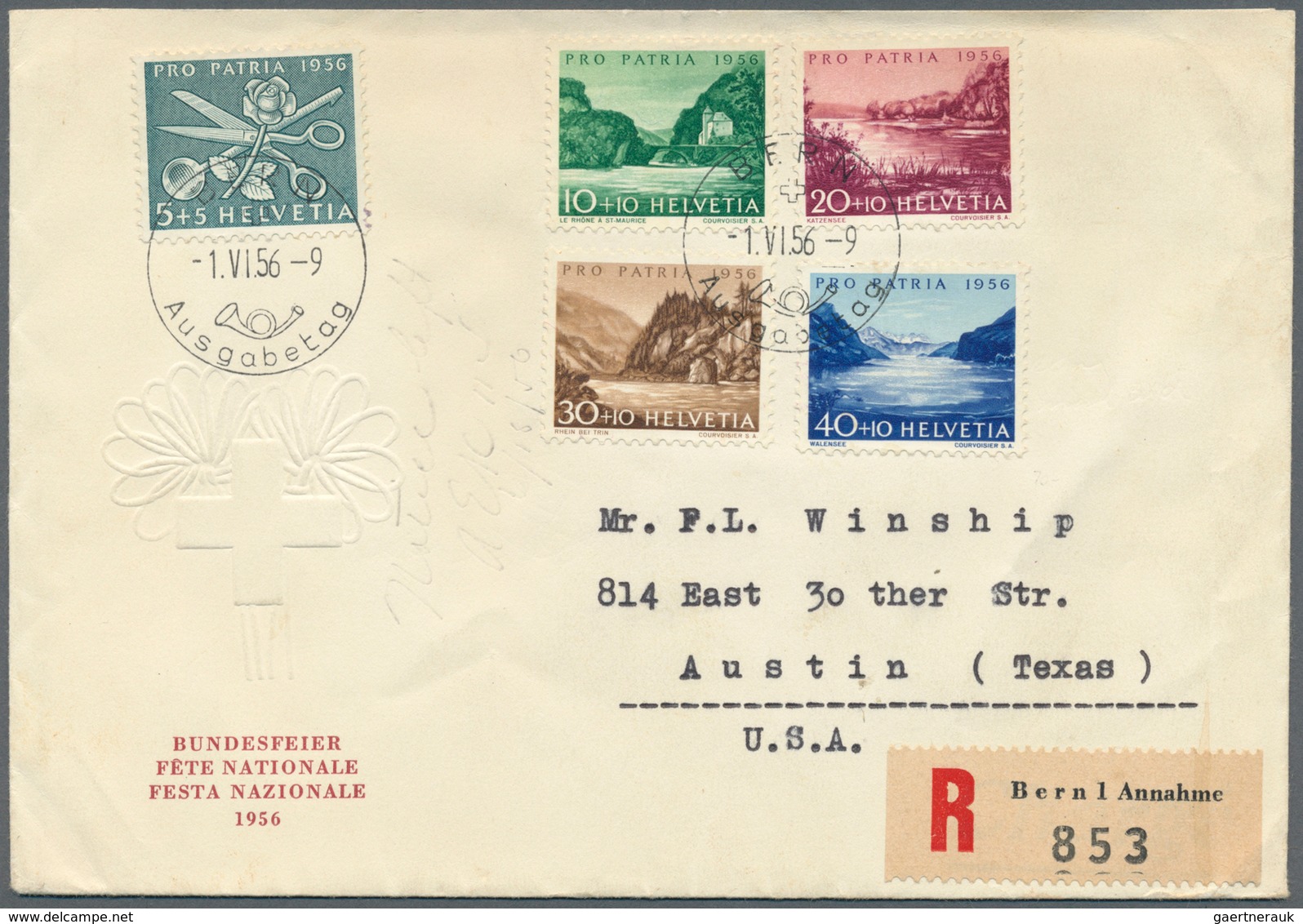 28085 Schweiz: 1925/1962, Lot von 50 philatelistischen Briefen und Karten, dabei Luftpost, bessere FDCs, d