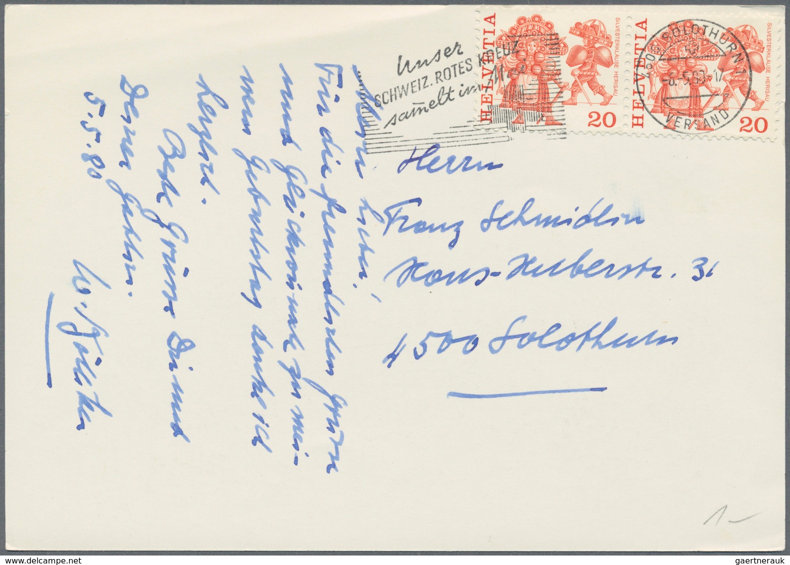 28100 Schweiz: 1940/2000 (ca.), Vielseitiger Bestand Von Geschätzt über 800 (meist Bedarfs-)Briefen Und Ka - Neufs