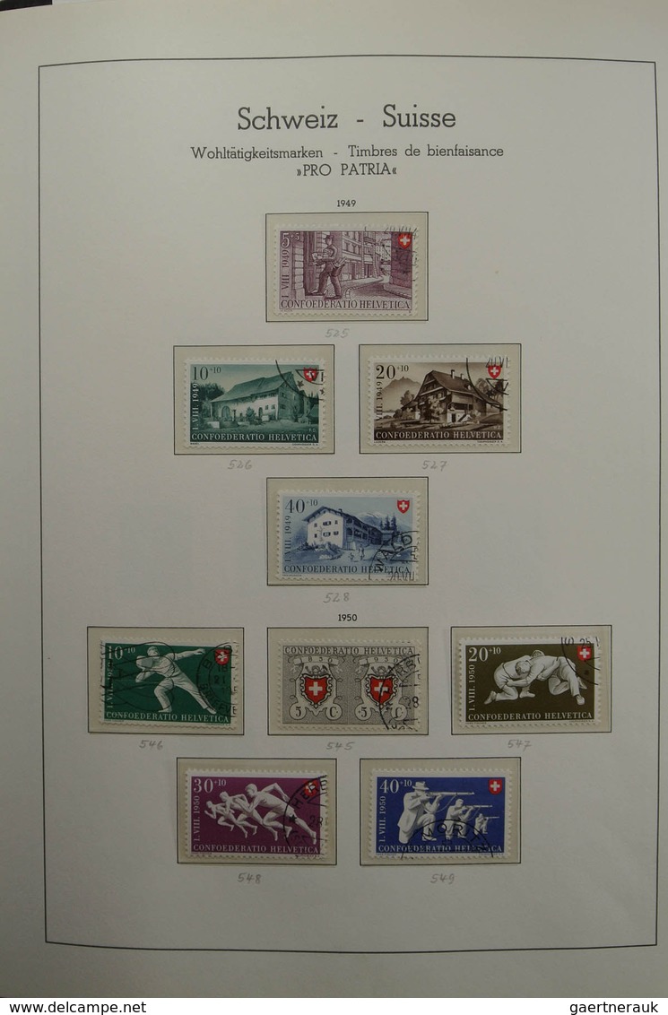 28107 Schweiz: 1945-1984. Almost Complete, Canceled Collection Switzerland 1945-1984 In Leuchtturm Album. - Neufs