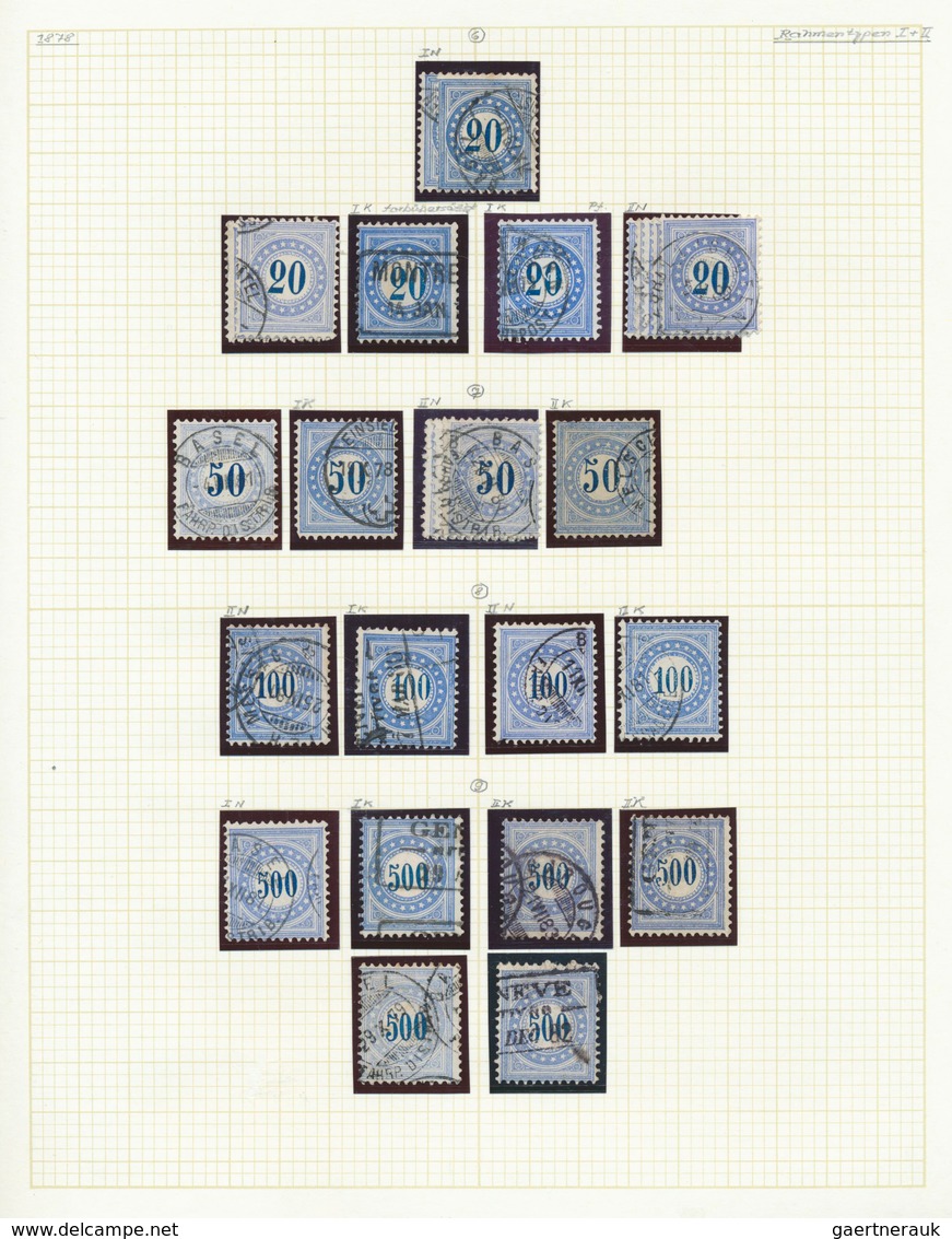 28133 Schweiz - Nebengebiete: 1871-Moderne: Sammlung Der Dienst-, Ämter-, Porto-, Portofreiheits-, Telegra - Autres & Non Classés