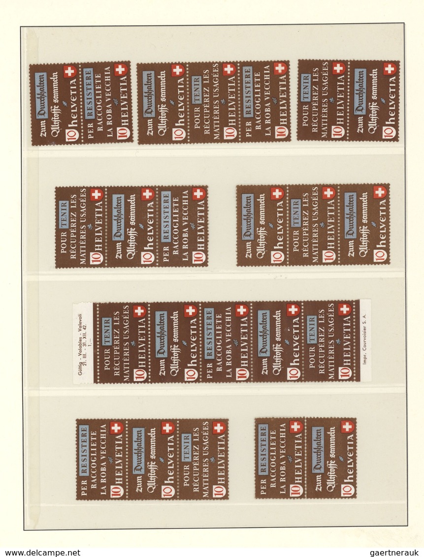 28137 Schweiz - Zusammendrucke: 1909/2003, umfassende Sammlung der Zusammendrucke aus Markenheftchen(bogen