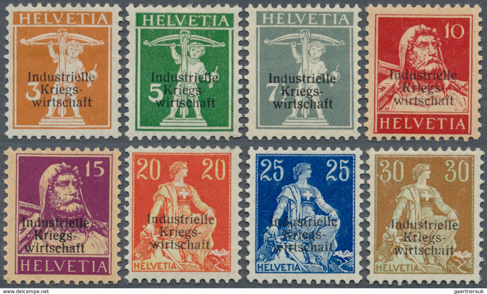 28141 Schweiz - Dienstmarken Bund Und Ämter: 1918-1950: Sammlungspartie Ungebrauchter Und Gestempelter Die - Service