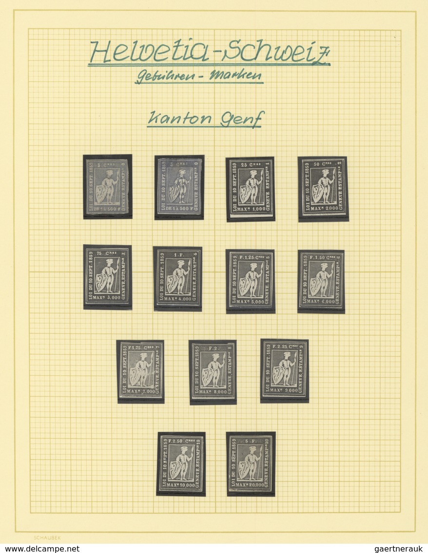 28143 Schweiz - Portomarken: 1868-1940 ca.: Sammlungs- und Doublettenpartie der Porto-, Portofreiheits-, T