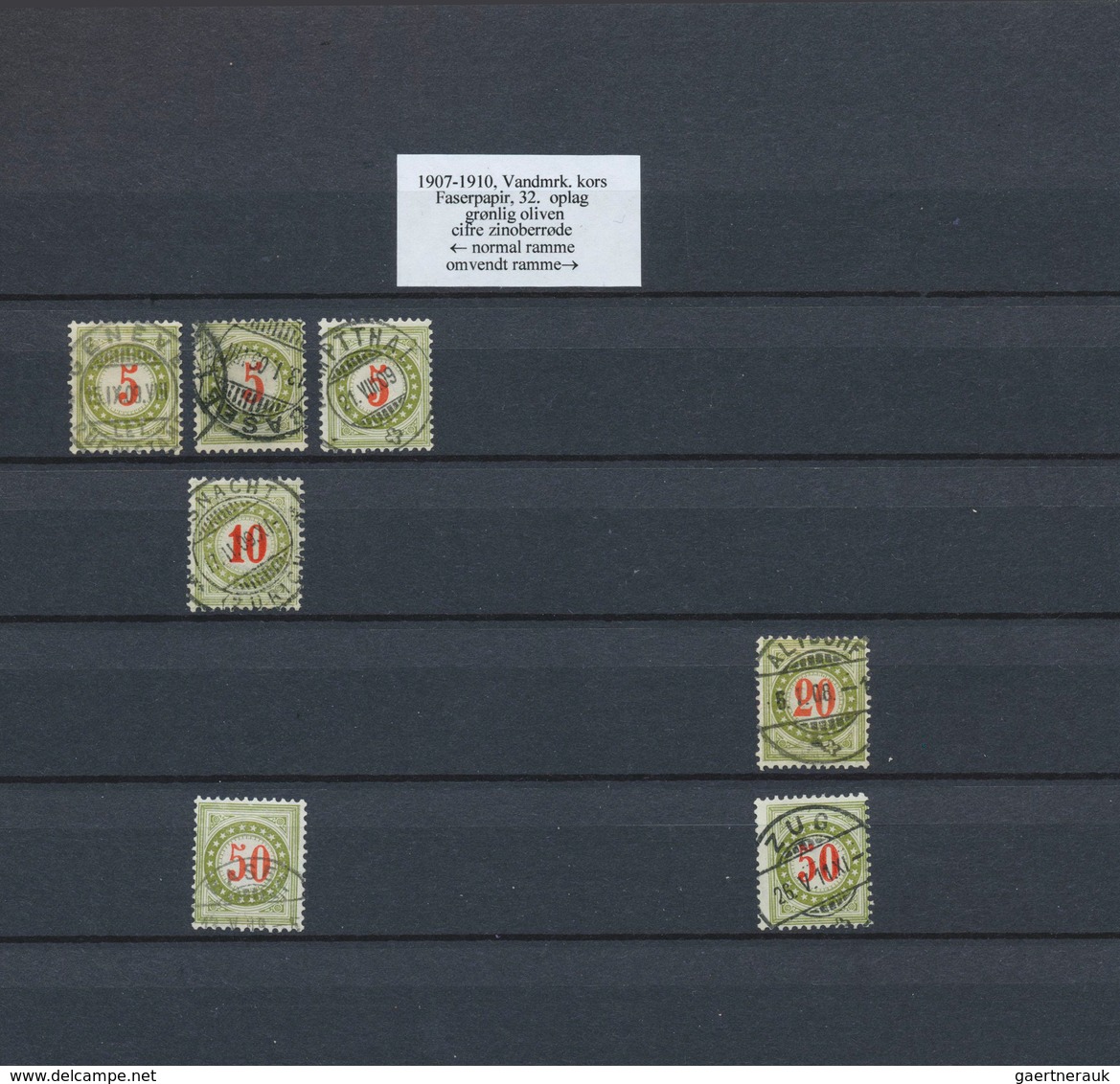 28146 Schweiz - Portomarken: 1878-1910: Umfangreiche Sammlung gestempelter Marken der verschiedenen Ausgab