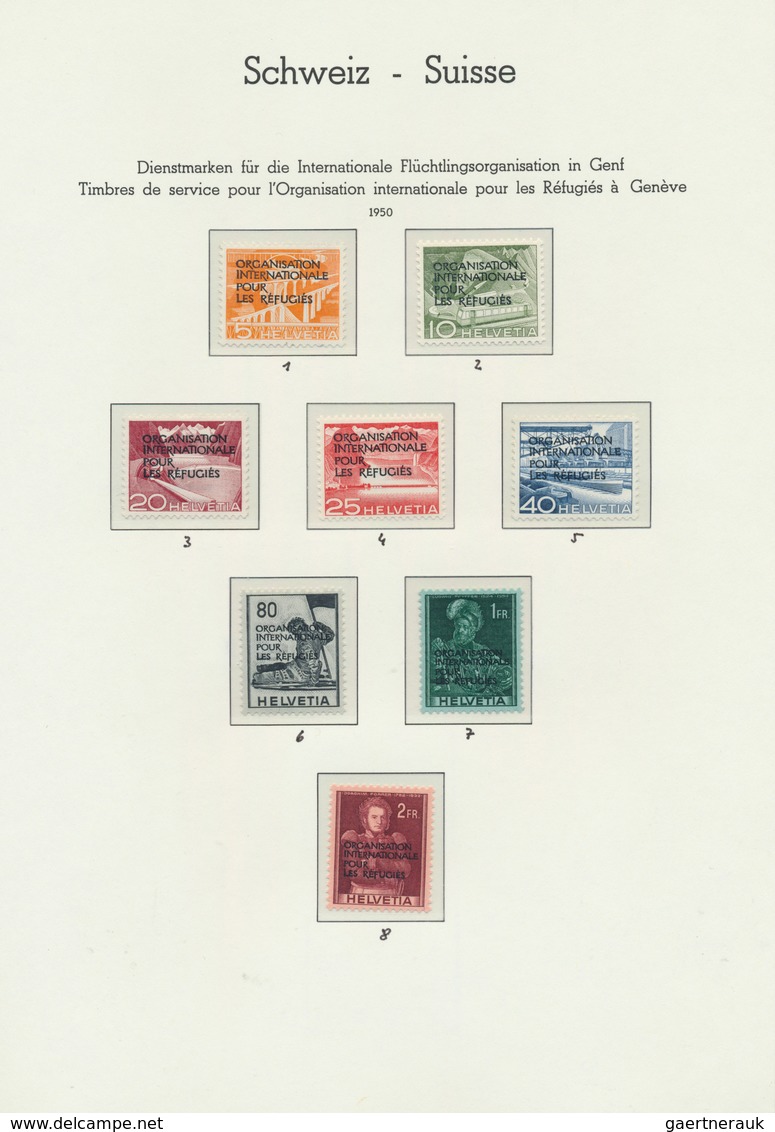 28156 Schweiz - Internationale Organisationen: 1935/1999, Postfrische Und Teils Auch Ungebrauchte Sammlung - Autres & Non Classés