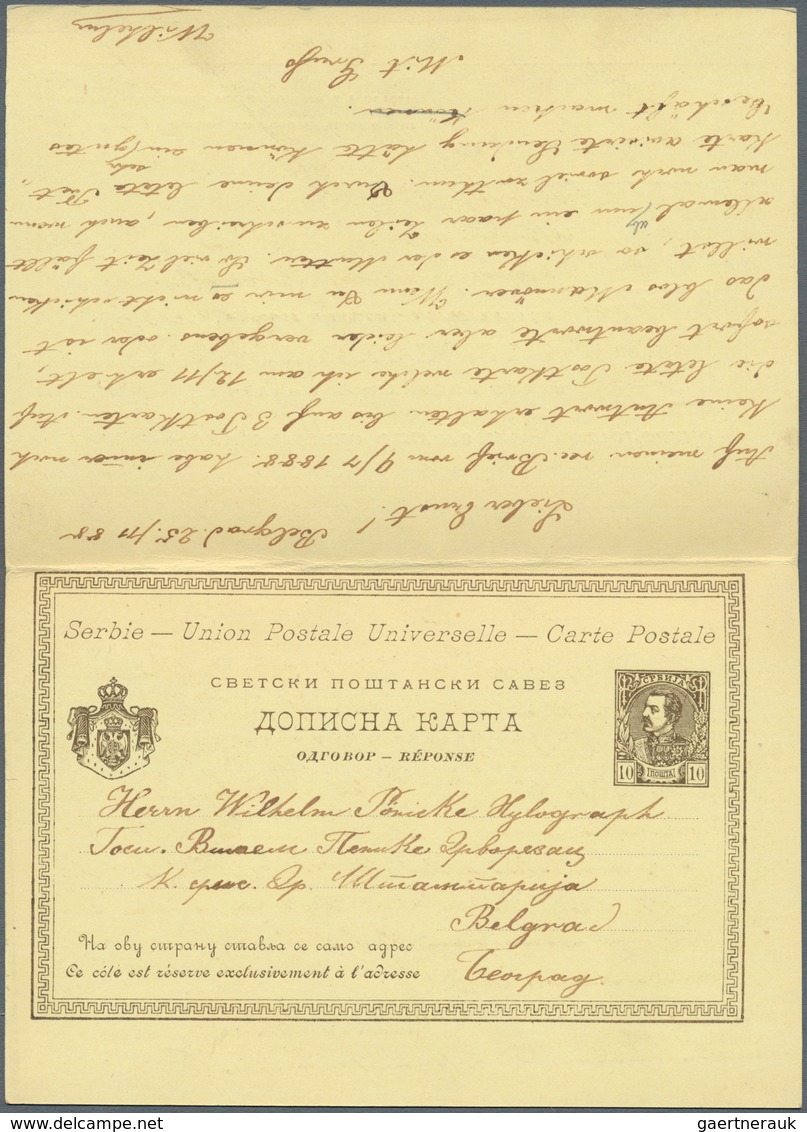 28172 Serbien: 1840/1918, accumulation of apprx. 95 covers, cards and stationeries, exclusively better and