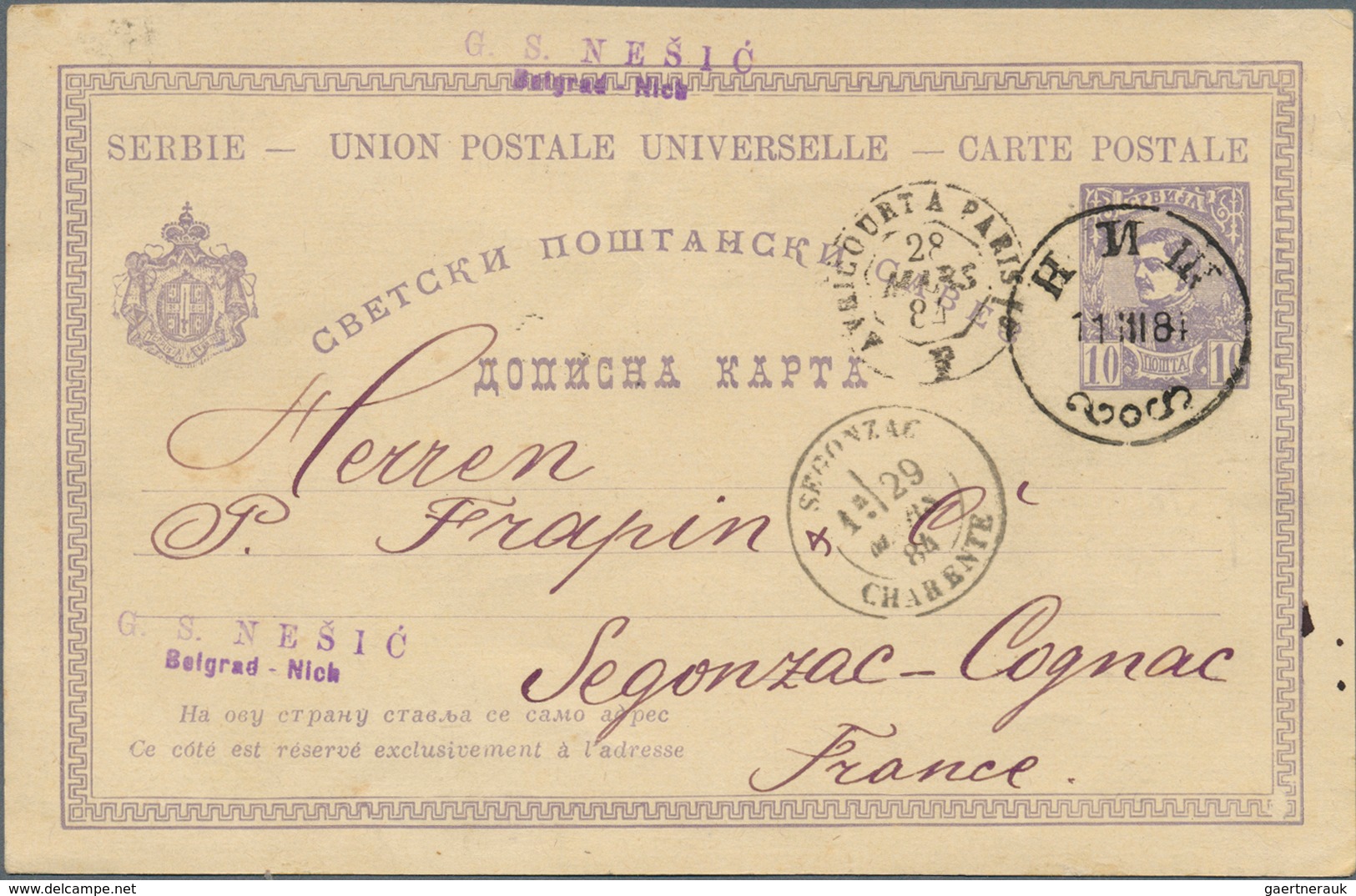 28172 Serbien: 1840/1918, accumulation of apprx. 95 covers, cards and stationeries, exclusively better and