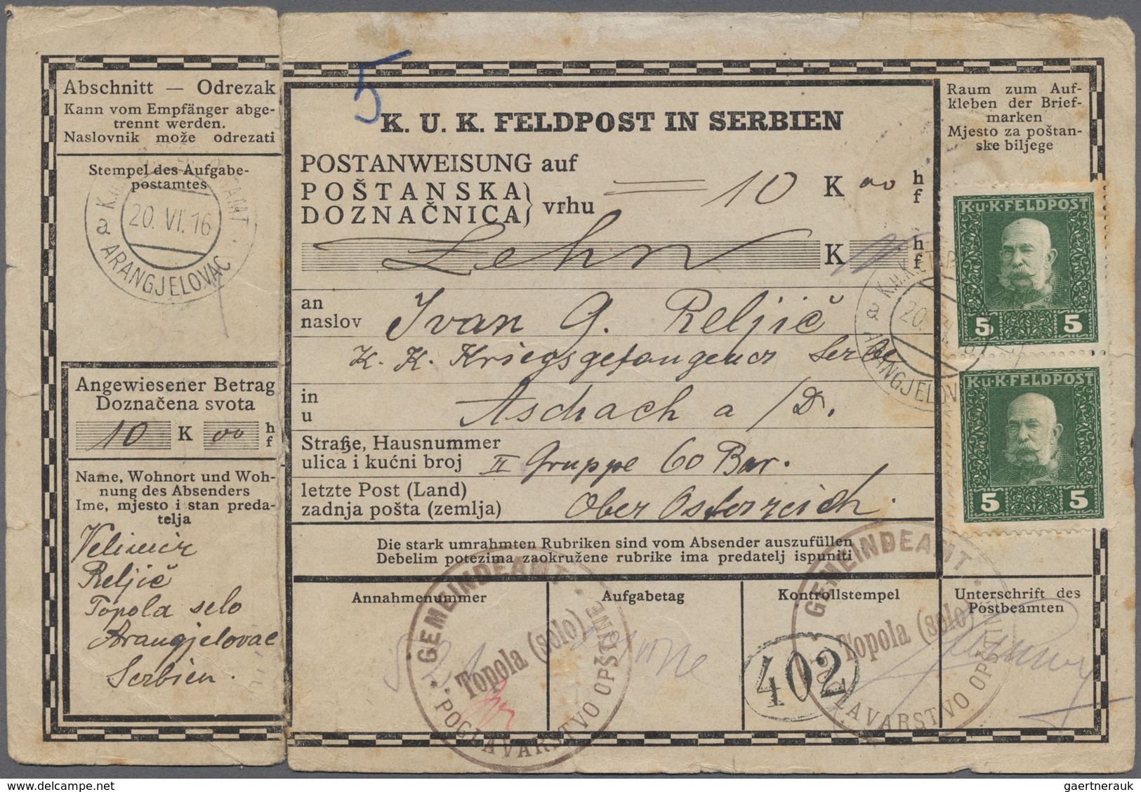 28172 Serbien: 1840/1918, accumulation of apprx. 95 covers, cards and stationeries, exclusively better and