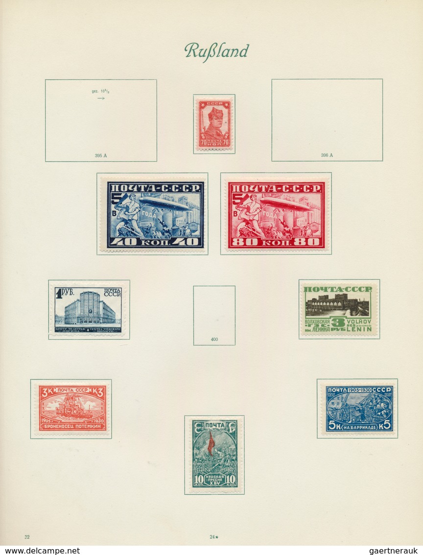 28190 Sowjetunion: 1904/1935, Mint And Used Collection On Album Pages From Some Imperial Russia, Main Valu - Lettres & Documents