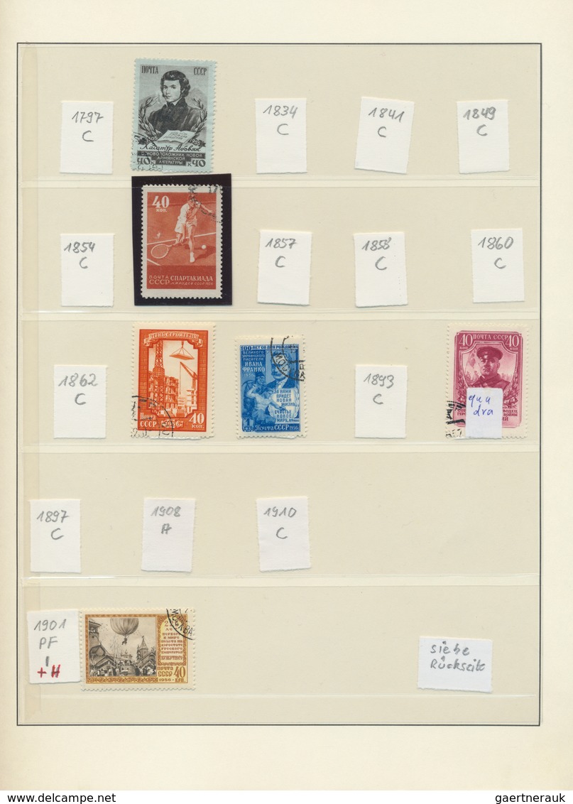 28198 Sowjetunion: 1956/1991, A Used Collection In Nine Lindner Binders, Well Collected Throughout, Showin - Lettres & Documents