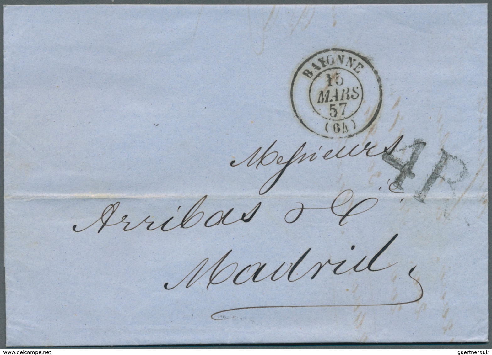 28233 Spanien: 1815/1853, 29 Stampless Letter And Two Fronts Including Some Incoming Mail To Spain. Mostly - Oblitérés