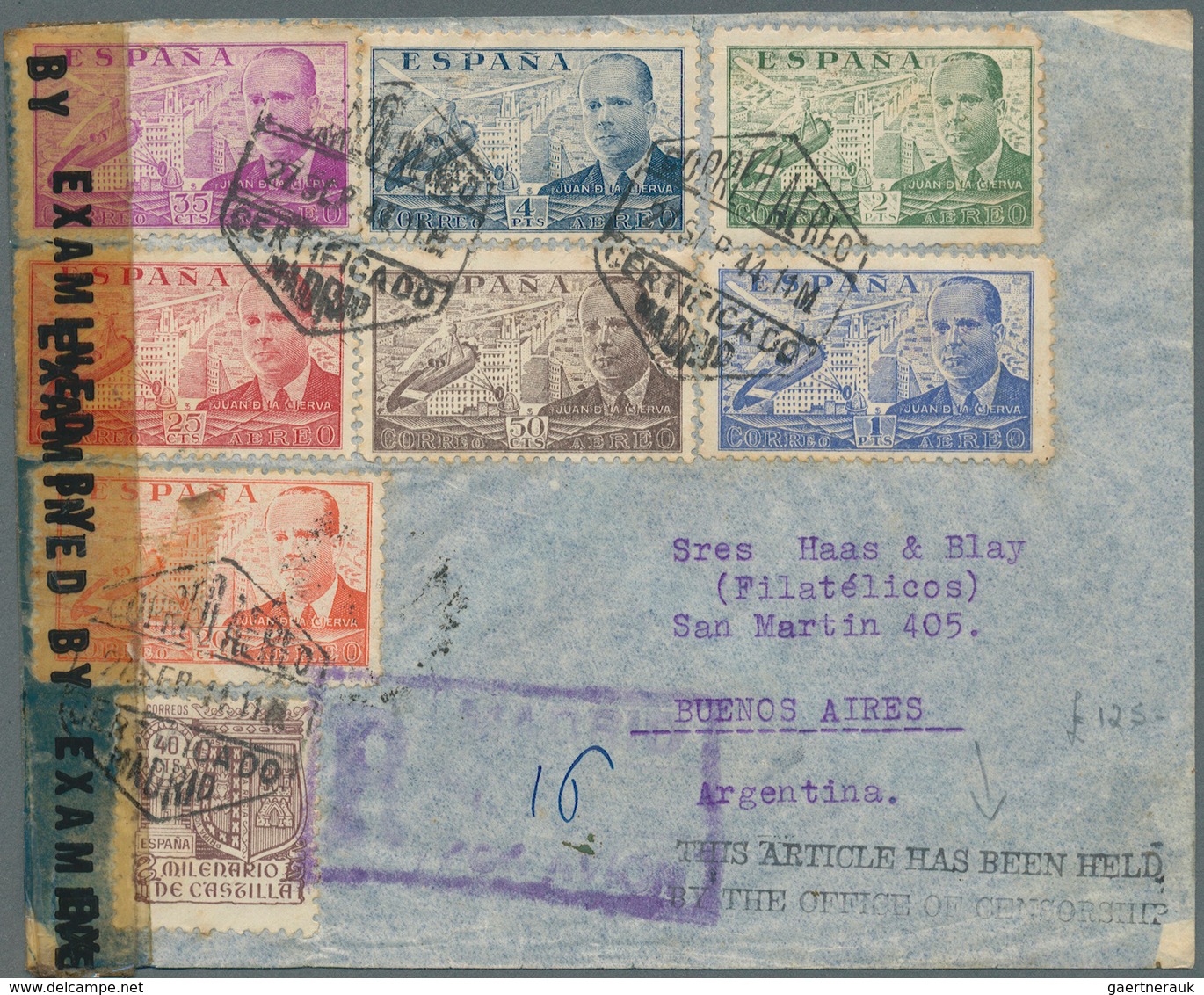 28234 Spanien: 1822/1944, Lot Of Five Better Entires (single Lots), Incl. One Pre-philatelic Cover, Card T - Oblitérés