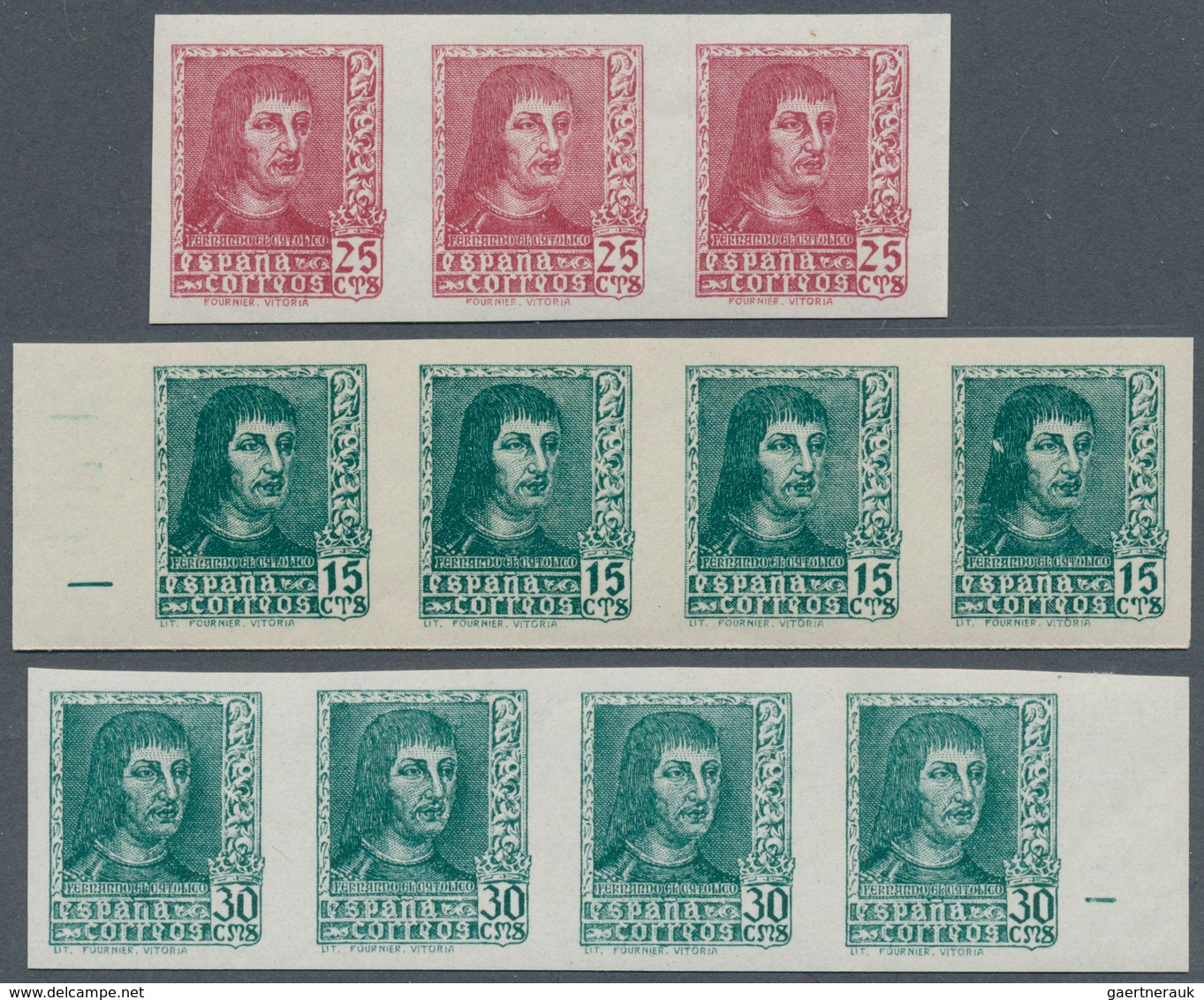 28259 Spanien: 1930/1944 (ca.), Accumulation With Several Better And Unusual Issues Incl. Imperforate Stam - Gebruikt