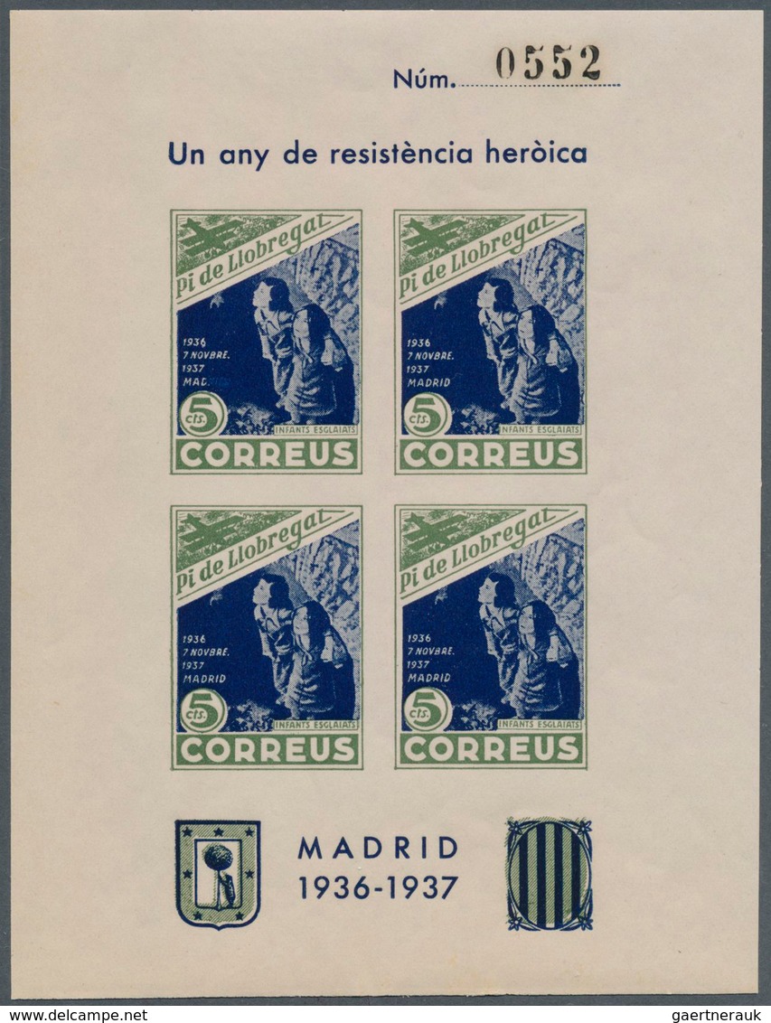 28259 Spanien: 1930/1944 (ca.), Accumulation With Several Better And Unusual Issues Incl. Imperforate Stam - Gebruikt