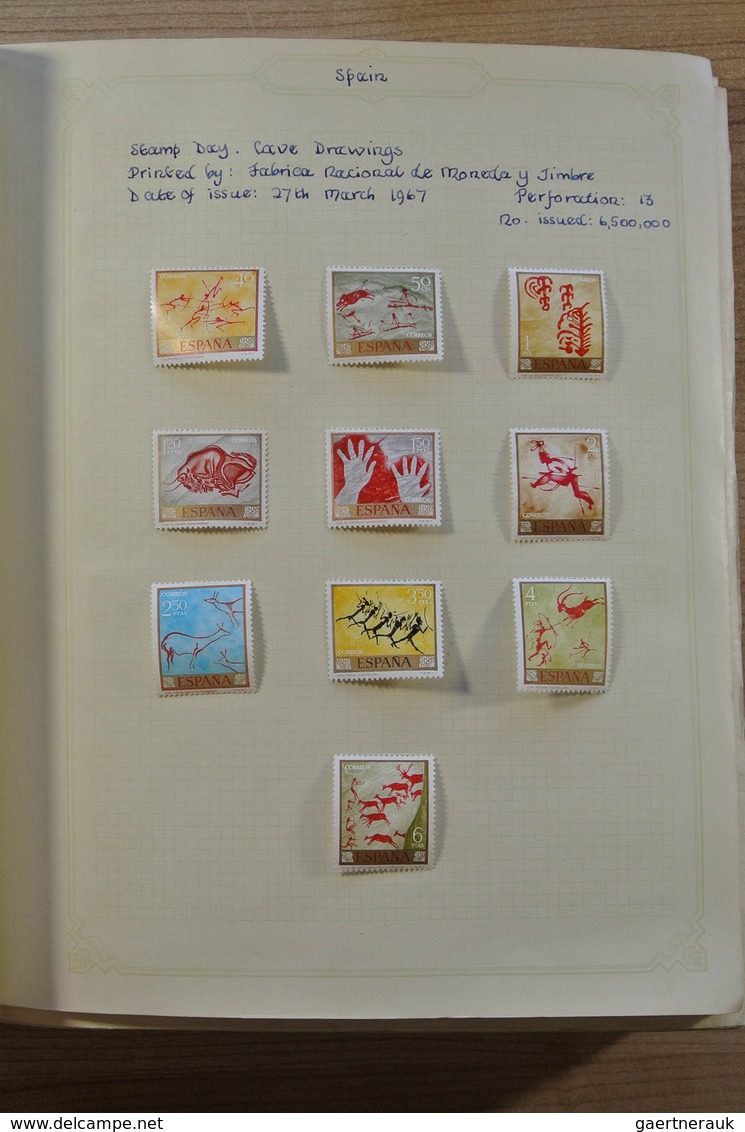 28274 Spanien: 1940-2009. MNH, Mint Hinged And Used, Partly Double Collection Spain 1940-2009 In 11 Albums - Oblitérés