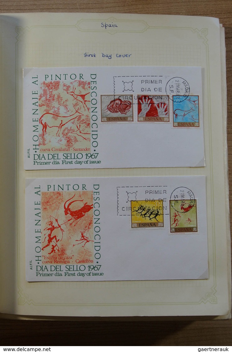 28274 Spanien: 1940-2009. MNH, mint hinged and used, partly double collection Spain 1940-2009 in 11 albums