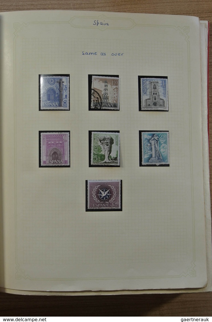 28274 Spanien: 1940-2009. MNH, mint hinged and used, partly double collection Spain 1940-2009 in 11 albums