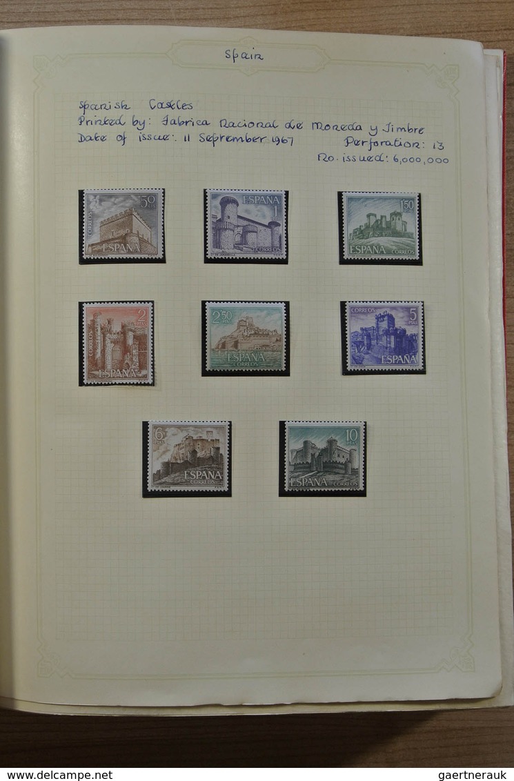 28274 Spanien: 1940-2009. MNH, mint hinged and used, partly double collection Spain 1940-2009 in 11 albums