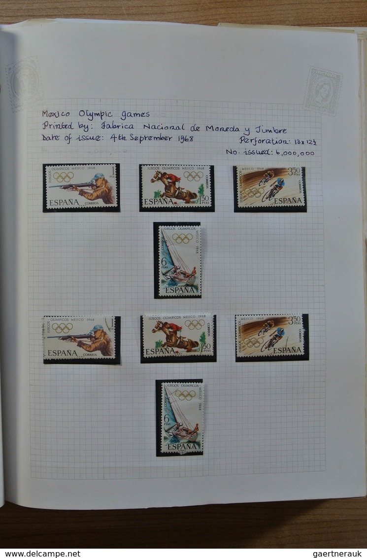 28274 Spanien: 1940-2009. MNH, mint hinged and used, partly double collection Spain 1940-2009 in 11 albums