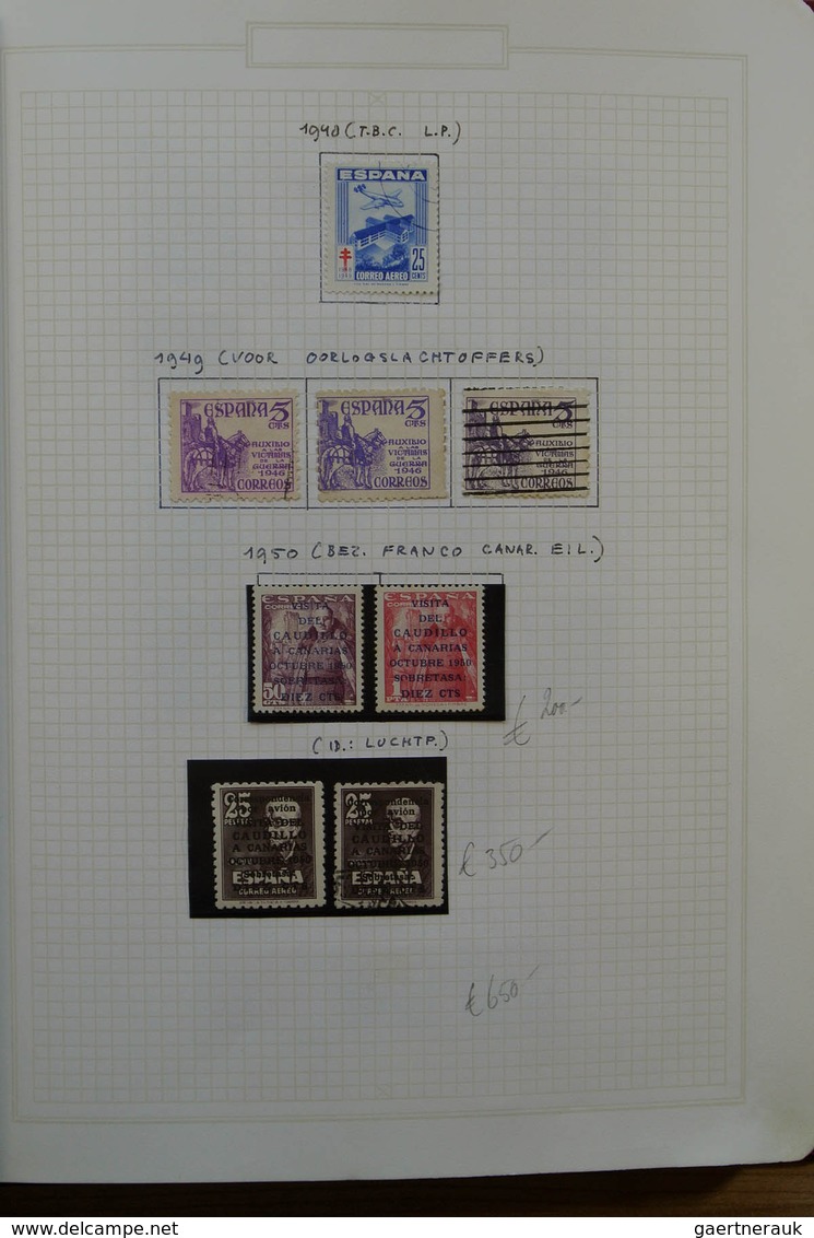 28275 Spanien: 1949-1973. Well Filled, Mint Hinged And Used Collection Spain 1949-1973 In Blanc Album. Col - Oblitérés